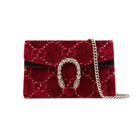 gucci dionysus mini velvet red|Gucci super mini bag.